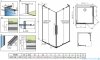 Radaway Furo SL KDD kabina 120x110cm chrom połysk/szkło przejrzyste 10305120-01-01L/10305110-01-01R